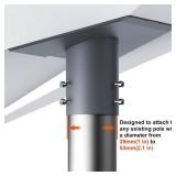 Starlink Gen 3 Mount,for Starlink Gen 3 Standard Dish Antennas,Starlink Standard V3 Roof Mount Adapter for Pole Mounting,Wall Mounting(Gray) DP60