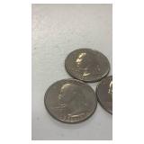 1976 Bicentennial Quarter featuring the colonial drummer design on reverse Collection set of 3