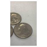 1976 Bicentennial Quarter featuring the colonial drummer design on reverse Collection set of 3