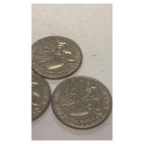 1976 Bicentennial Quarter featuring the colonial drummer design on reverse Collection set of 3