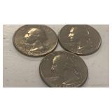 1976 Bicentennial Quarter featuring the colonial drummer design on reverse Collection set of 3