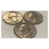 1976 Bicentennial Quarter featuring the colonial drummer design on reverse Collection set of 3