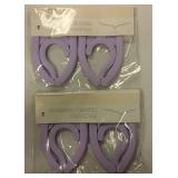 Purple Foldable Travel Hangers - Set of 2