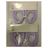 Purple Foldable Travel Hangers - Set of 2