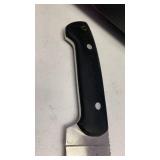 Handcrafted Hunting/fishing full tang Knife with leather sheath approx 10 inches