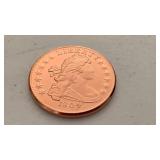 1804 Liberty Draped Bust design 1 oz 999 Fine Copper Round