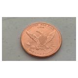1804 Liberty Draped Bust design 1 oz 999 Fine Copper Round