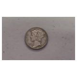 1942 Mercury Dime Coin 90% Silver