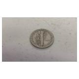 1937 Mercury Dime Coin 90% Silver