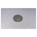 1942 Mercury Dime Coin 90% Silver