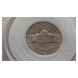 1968-S Monticello Nickel Coin BU Brilliant Uncirculated in a protective case