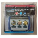 Power Torque 5-Piece Bolt Extractor Set 3/8\" Drive