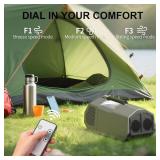 Hooure1450 BTU (DOE SACC) 100-Volt Inverter Quiet Portable Outdoor Air Conditioner for Tent for 50 sq. ft. in Gray Retail- $698