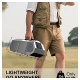 Hooure1450 BTU (DOE SACC) 100-Volt Inverter Quiet Portable Outdoor Air Conditioner for Tent for 50 sq. ft. in Gray Retail- $698