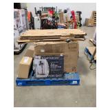 Misc Pallet -Power Recliner, Bookshelf, Fan, LED Panel Lights - For Parts or Repair