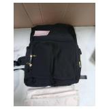 CEI-CEI Neoprene Diaper Bag Backpack with Changing Pad, Large Newborn Baby Maternity Bags Travel Tote with Insulated Pockets (Black)