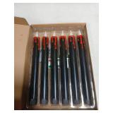 SUNGEGE Flameless Bleeding Candles 6 Pack, Black LED Taper Candles with Red Dripping Wax Effect, 0.8 x 9.9 Inches, Includes 2 Remotes Creepy Halloween Decor for Haunted Houses & Horror Parties