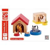 Hape Family Pets Wooden Dollhouse Animal Set