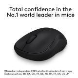 Logitech M185 Wireless Mouse, 2.4GHz with USB Mini Receiver, 12-Month Battery Life, 1000 DPI Optical Tracking, Ambidextrous, Compatible with PC, Mac, Laptop - Black