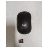 Logitech M185 Wireless Mouse, 2.4GHz with USB Mini Receiver, 12-Month Battery Life, 1000 DPI Optical Tracking, Ambidextrous, Compatible with PC, Mac, Laptop - Black