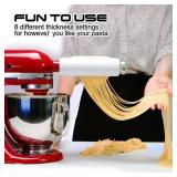 Pasta Maker Attachment for Kitchenaid/Cuisinart Stand Mixers, 3-in-1 Noodle Maker Pasta Roller Fettuccine Spaghetti Cutter and Cleaning Brush, Kitchen aid Accessories- Pasta Roller and Cutter Set