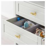 Asidrama 10 Pack Brushed Gold Kitchen Cabinet Knobs Cabinet Hardware Zinc Knobs for Dresser Drawers