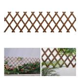 Expandable Garden Trellis, 13.4" x 60" Trellis for Climbing Plants Outdoor, Wooden Lattice Fence Wall Panel Lattice Panels for Outside, for Climbing Plants Vine Ivy Rose Cucumbers Clematis
