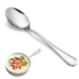 24 Pcs Teaspoons Set, Food Grade Stainless Steel Tea Spoons, Durable Small Spoons, Metal Dessert Spoon, Spoon Silverware for Home, Kitchen or Restaurant, Mirror Polished & Dishwasher Safe, 6.7-Inch
