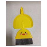 Nogeqi Small Dustpan and Brush Set Yellow Small Hand Broom and Dustpan Set, Mini Dust Pan Brush Sets, Cute Mini Hand Broom Portable for Home Cleaning Drawers Desktop Sofas Pet Areas Guinea Pig Cages
