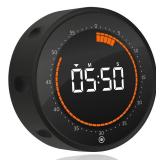 CREAVIVA Digital Visual Timer, 60 min Countdown & Count up, Large Screen for Kids & Senior, Magnetic, Kitchen Cooking, Gym, Classroom, Productivity time Management Tool for Autism & ADHD