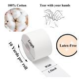 ADMITRY Athletic Tape,5 Pack White Sports Tape,Very Strong No Sticky Residue Wrist Ankle Tape for Gymnastics Boxing Lacrosse Climbing Hockey Bat