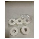 ADMITRY Athletic Tape,5 Pack White Sports Tape,Very Strong No Sticky Residue Wrist Ankle Tape for Gymnastics Boxing Lacrosse Climbing Hockey Bat