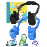 CALDEVER Stocking Stuffers for Teens Boys Girls Adults Cell Phone Stand Patented 2 Pack Thumbs Up Lazy Phone Holder for iPhone Cellphone Stand for Desk Fun Birthday Gifts for Kids Men Women Wife