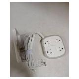 Outlet Cover Extension Cord Flat 6ft, NUTICT Flat Plug Power Strip with 8 Outlets & 3 USB-C & 1 USB-A Port, 13A/1625W, 1440J Surge Protector, Indoor 3 Prong Flat Wall Plug for Tight Spaces, White