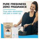 NonScents Shoe Deodorizer 1-Pack (2 Count) - Odor Eliminator, Air Freshener, Smell Absorber, Scent Remover for Shoes, Gym Bags, Soccer Cleats, Closets, Pet Area, Reusable - Shoe Deodorant