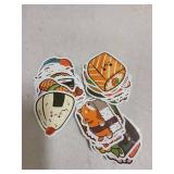 Dorgua 50Pcs Sushi Stickers, Sushi Water Bottle Stickers, Cute Food Sticker Vinyl Waterproof Sticker for Adults Water Bottle Laptop Decor Party Favors Birthday Gifts