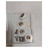 4 PCS Shower Door Rollers Runners Wheels, Glass Sliding Door Pulleys, Sliding Showers Doors Roller Wheel, Ultra-Quiet Shower Glass Roller Replacement for Bathroom Showers Doors (27mm)