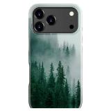 LUXMERRY for iPhone 17 Pro Max Case - Wireless Charging Compatible - Dual-Layer Hard Shell + Silicone Cover - Shockproof Protective Phone Case with Trendy Designs for Women - Forest in The Mist