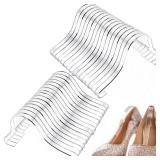 Patelai 30 Pcs Acrylic Sandal Shoe Display Store Retail Display Rack Shoe Stand Support Shaper Forms Inserts Home Bulk Clear