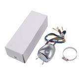 Tiny Force Universal 12V Chrome Steering Column Turn Signal Switch Kit Compatible with Chevy Ford Buick GM Pickup Vintage Car Street Hot Rod Truck 1937-1959