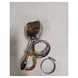 Tiny Force Universal 12V Chrome Steering Column Turn Signal Switch Kit Compatible with Chevy Ford Buick GM Pickup Vintage Car Street Hot Rod Truck 1937-1959