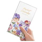 Pocket Calendar 2026-2027 for Purse,Small Pocket Planner 2026-2027 for Purse 3.5x6.5In,24 Month Organizer from Jan 2026- December 2027 Mini Planner with Pvc Cover for Organizing & Planning