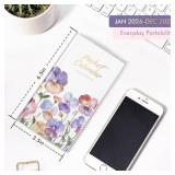 Pocket Calendar 2026-2027 for Purse,Small Pocket Planner 2026-2027 for Purse 3.5x6.5In,24 Month Organizer from Jan 2026- December 2027 Mini Planner with Pvc Cover for Organizing & Planning