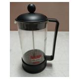 Bodum 34oz Brazil French Press Coffee Maker, High-Heat Borosilicate Glass, Black - Made in Portugal