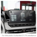 LUNQIN Car Phone Holder for Mitsubishi Outlander 2022 2023 2024 and Outlander PHEV 2023 2024 Auto Interior Accessories Best Cell Phones Mount Cellphone Mobile Cradle Charging Navigation Screen Bracket