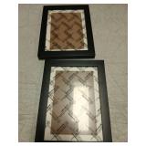 Picture Frames 5x7 2 Pack Made of Solid Wood Black for Wall Mounting and Tabletop Display