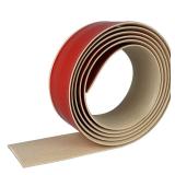 Floor Transition Strip Self Adhesive Floor Cover Strips Laminate 1.57" Wide Vinyl Flat Divider Transitions Elegant Wood Grain Design (4cm, 3.3Ft, Beige)