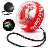 GOZATO Auto-Start Wrist Power Gyro Ball with LED Lights, Wrist Strengthener and Forearm Exerciser for Stronger Arm Fingers and Muscle