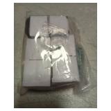 YuGtcen Cabinet Knobs 6 Pcs, Crystal Drawer Knobs 1.4" Diameter Glass Handles for Dresser, Kitchen, Bathroom (Flower Champagne)