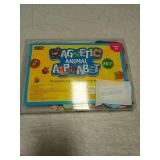 Large Size Magnetic Letters, Cute Animal Alphabet ABC Magnets for Fridge Colorful Uppercase Animals Toys Set Educational Spelling Learning Games for Kids, Toddlers 3 4 5 Years Old